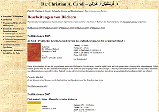 Screenshot www.caroli.com vom 01.01.2012