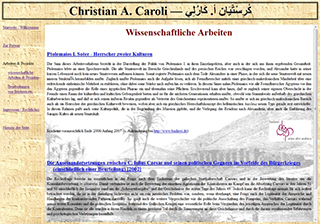 Screenshot www.caroli.name vom 10.04.2006