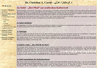 Screenshot www.caroli.name vom 30.07.2009