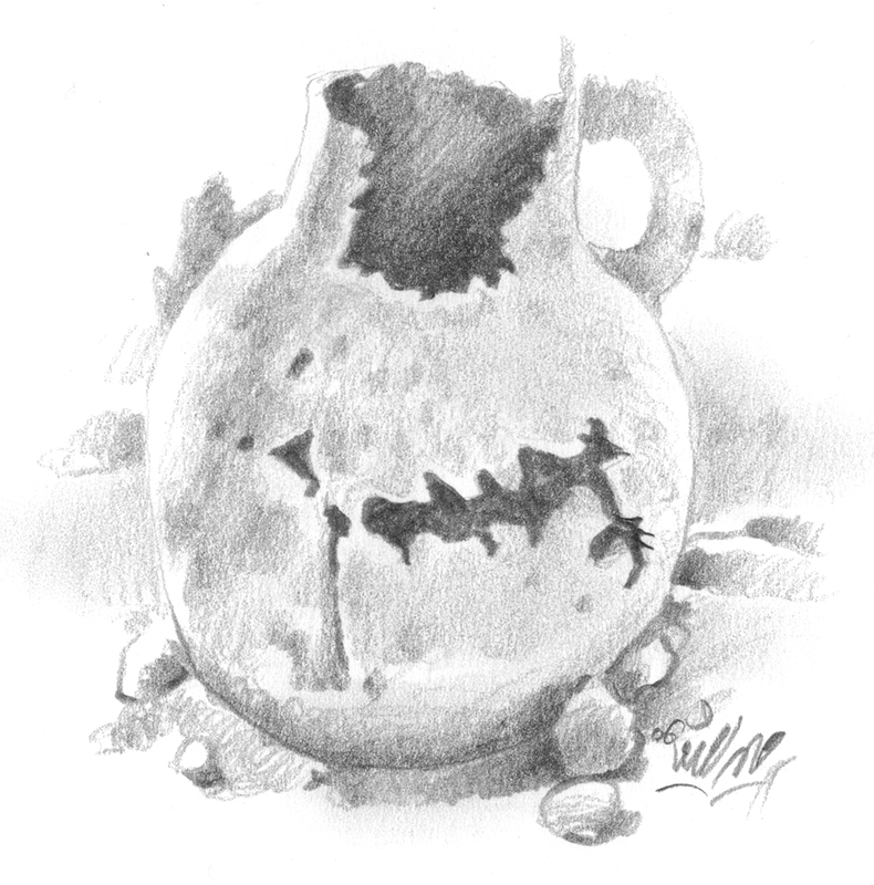 Illustration Zerbrochener Krug