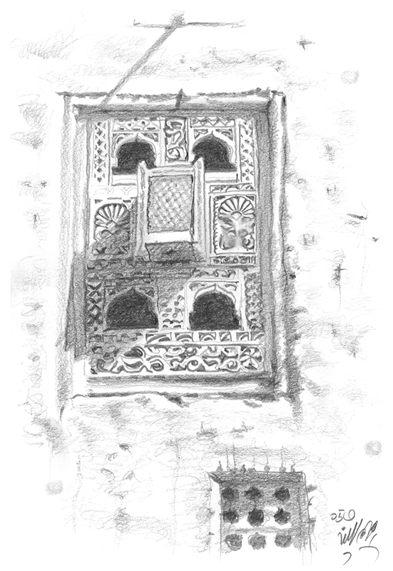 Illustration Holzfenster