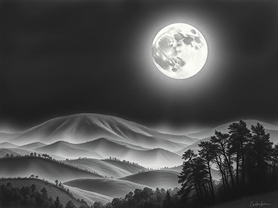 Zeichnung قَمَر