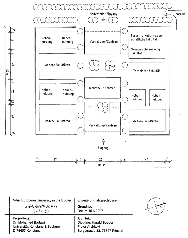Provisional Building Plans for the Use of the Existing Property: Overall Plan