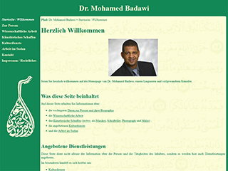 Screenshot www.mohamed-badawi.com (Version 2013)