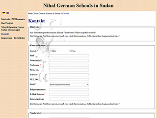 Screenshort www.nihal-schools.org (Version 2015)