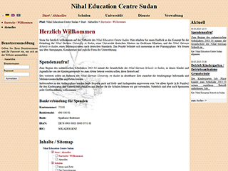 Screenshort www.nihal.org (Version 2011)