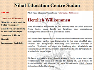 Screenshort www.nihal.org (Version 2015)