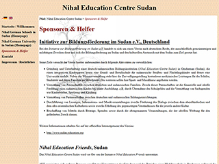 Screenshort www.nihal.org (Version 2015)
