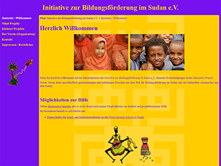 Screenshot www.sudan-education.org (Version 2013)