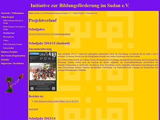Screenshot www.sudan-education.org (Version 2013)
